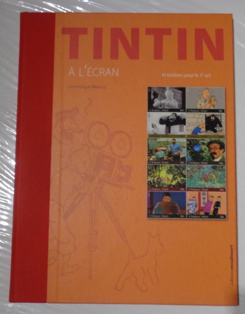 Tintin op het scherm gesigneerd Maricq, JP Talbot .5000 ex, Eén stripboek, Ophalen of Verzenden, Zo goed als nieuw