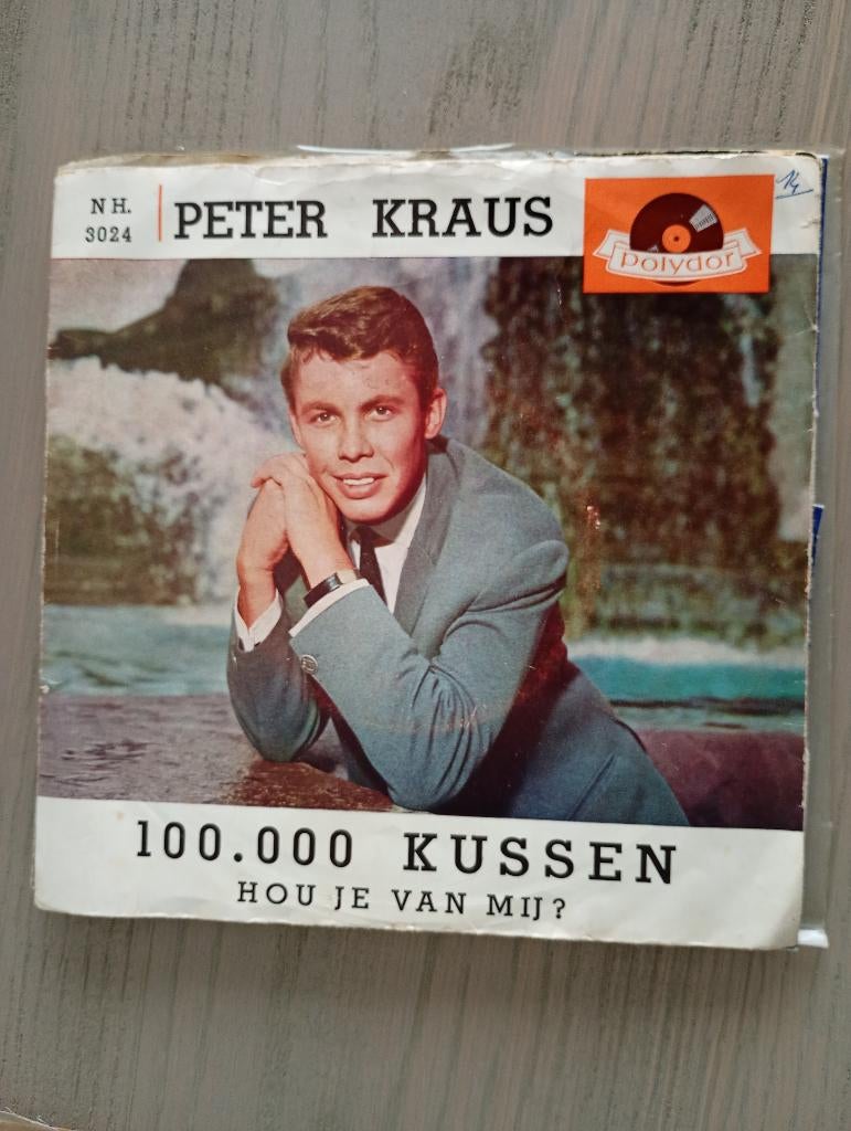 Peter Kraus - 100.000 kussen, Cd's en Dvd's, Gebruikt, 7 inch, Single, Ophalen of Verzenden