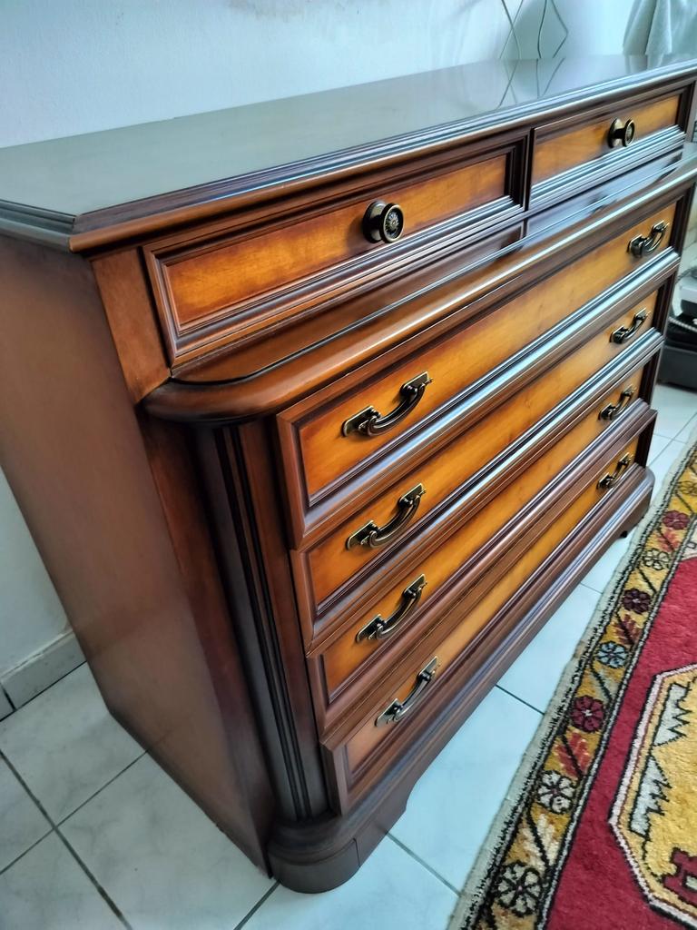 Antieke ladekast L127xH95xB50 €120, Huis en Inrichting, Ophalen, Zo goed als nieuw