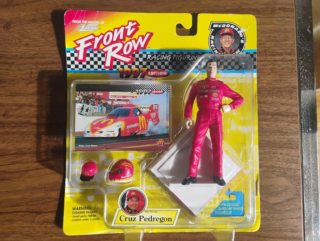 FRONT ROW RACING FIGURINE, "CRUZ PEDREGON", Hobby en Vrije tijd, Modelbouw | Figuren en Diorama's, Ophalen, Zo goed als nieuw