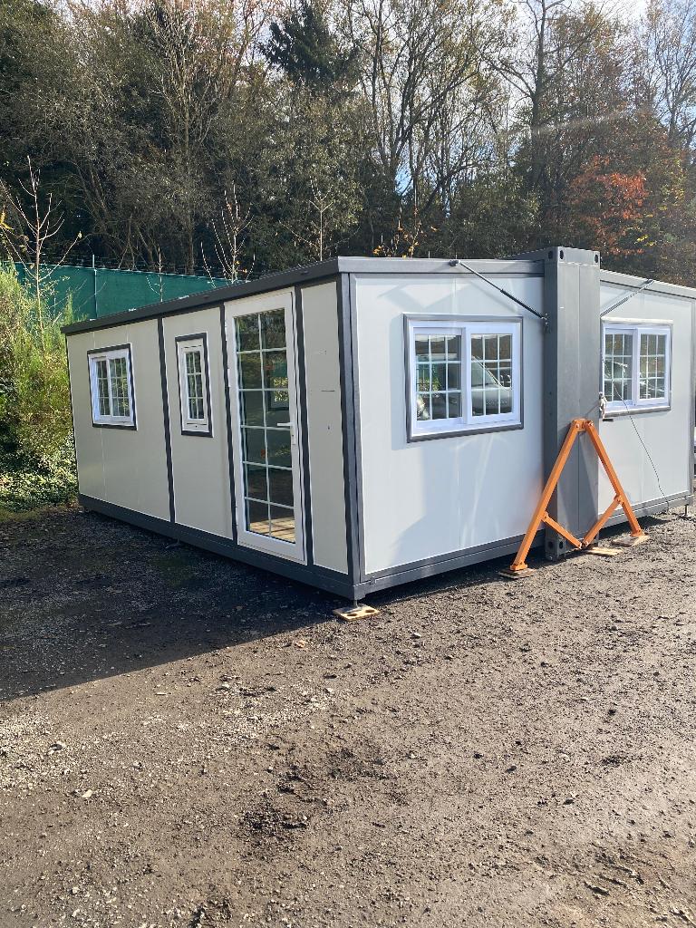 Conteneur pliable 5,80 x 5 m – montage rapide – prix TVAC, Bricolage & Construction, Enlèvement