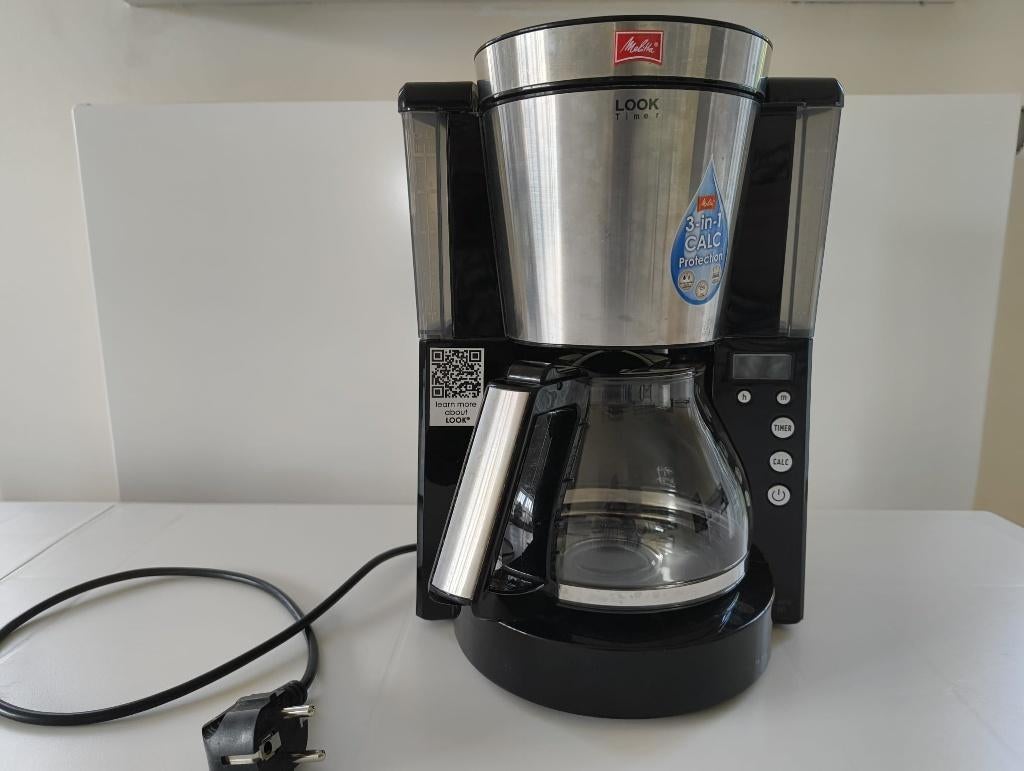 Melitta Look IV Timer zwart koffiezetapparaat (n1011-08), Ophalen, Gebruikt, Koffiemachine, Gemalen koffie