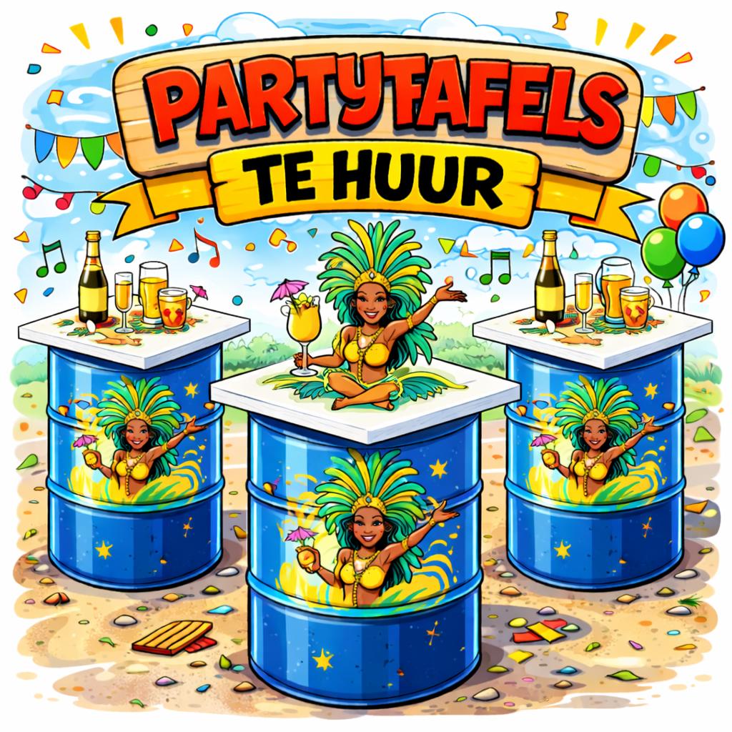 Partytafels te huur, Ophalen, Zo goed als nieuw