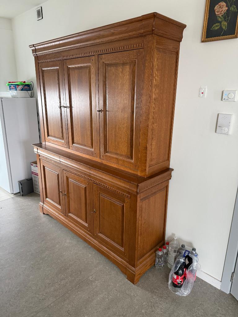 Eiken kast 2delig, Huis en Inrichting, Ophalen, Gebruikt, Eikenhout