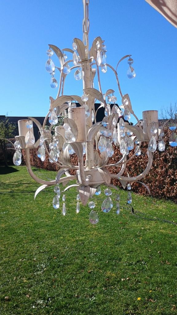 2 mooie vintage hanglampen, Huis en Inrichting, Lampen | Kroonluchters, Ophalen