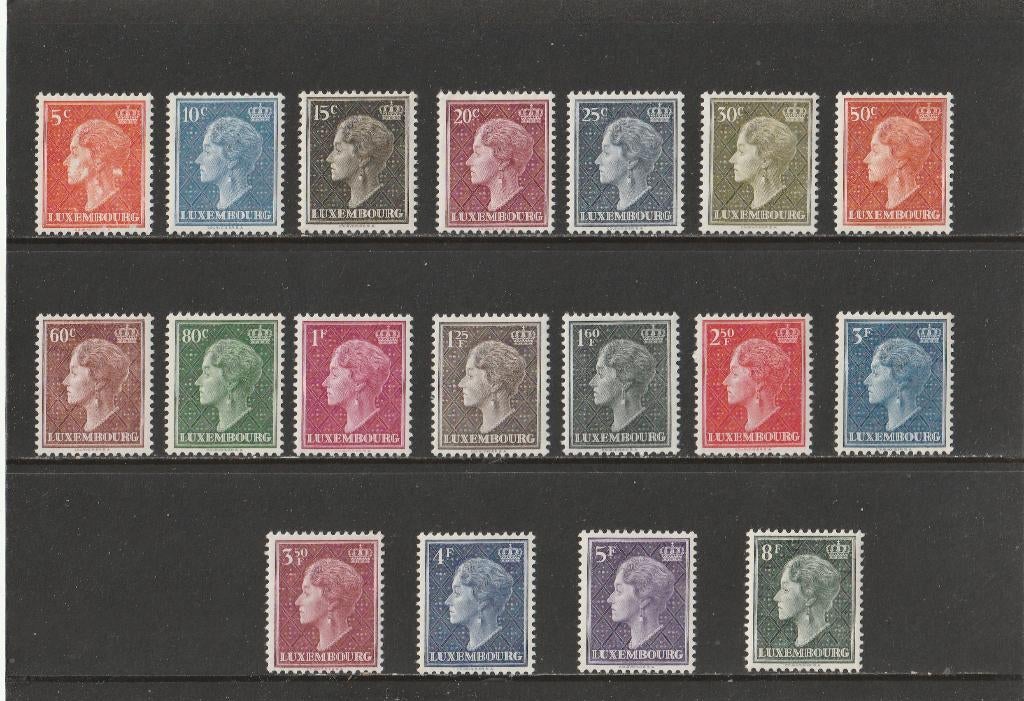 18  ZEGELS  LUXEMBURG  POSTFRIS -  Hertogin Charlotte, Postzegels en Munten, Postzegels | Thematische zegels, Verzenden, Postfris