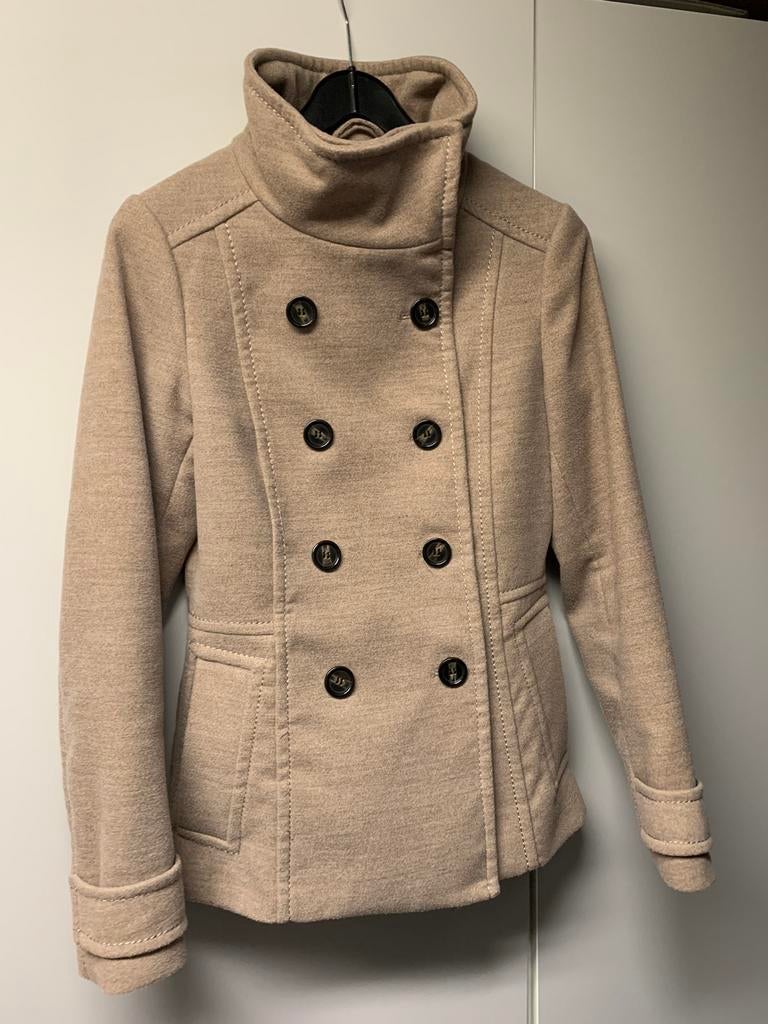 Veste caban double boutonnage, Vêtements | Femmes, Enlèvement, Comme neuf, Beige