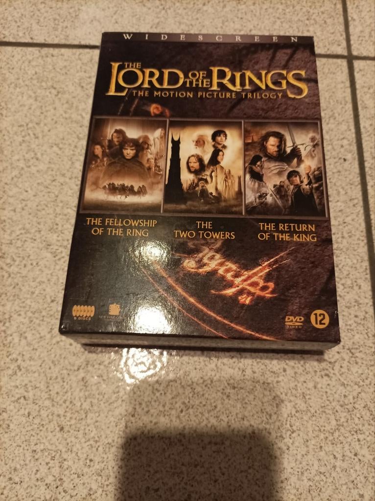 The lord of the rings trilogy DVD 3 films, Ophalen of Verzenden, Zo goed als nieuw, Boxset