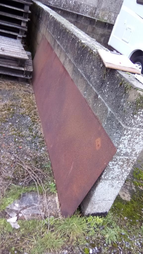 Tôles en fer  neuves mais rouillées, Bricolage & Construction, Métaux, Enlèvement, Neuf, Fer