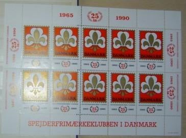 scouting zegels denemarken en sint-joris, Ophalen of Verzenden, Gebruikt, Overige typen