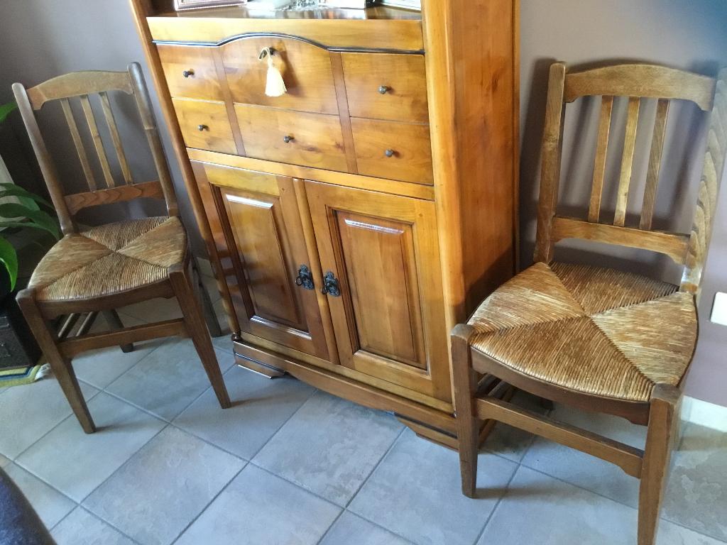 2 eiken stoelen, Huis en Inrichting, Stoelen, Ophalen of Verzenden