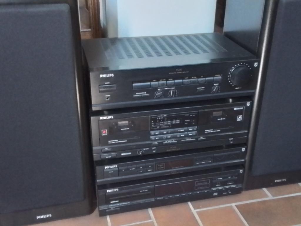 Vintage Stereoketen Philips, Enlèvement, Utilisé, Philips, Composants en vrac