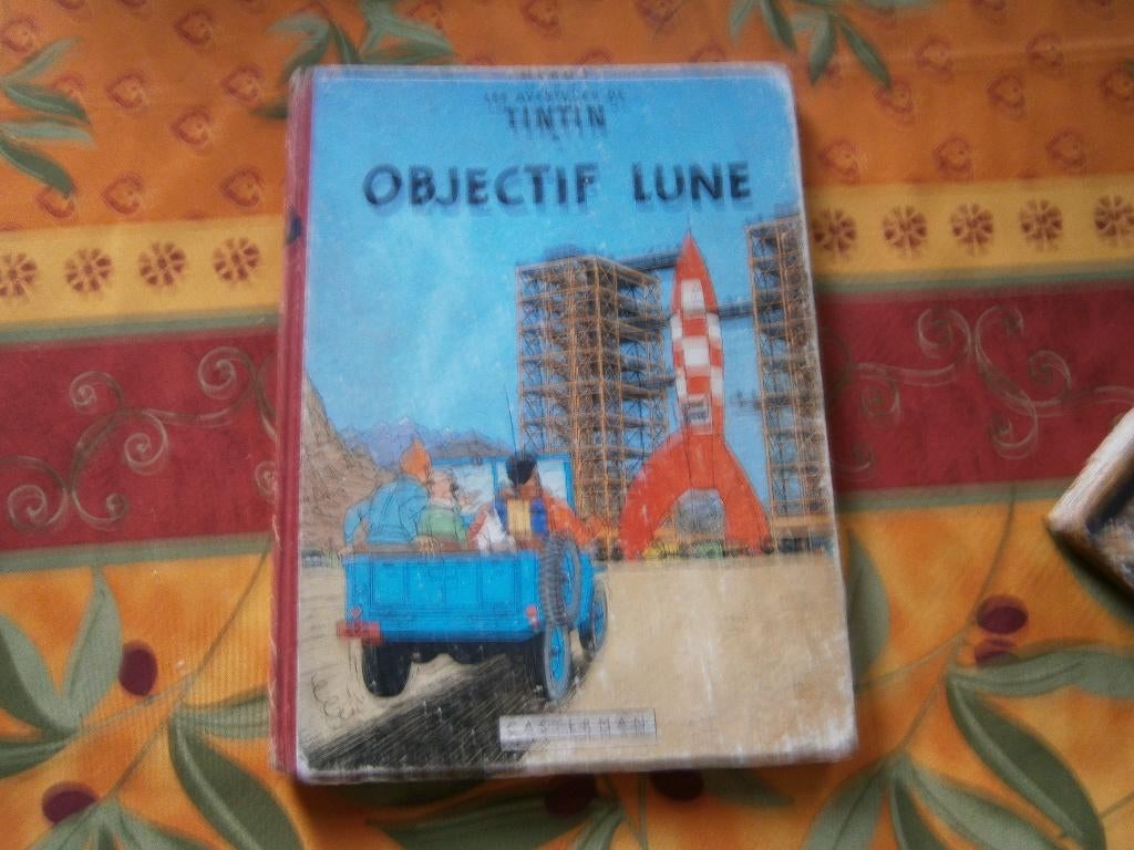 BD Tintin Objectif Lune B12 1955, Une BD, Enlèvement, Utilisé, Hergé