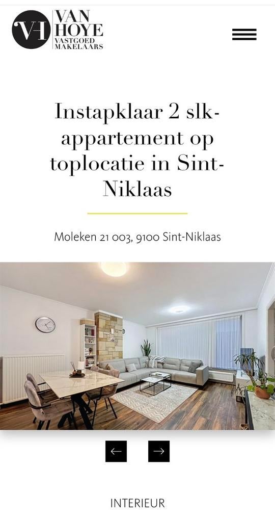 Te Koop Appartement Sint-niklaas, Immo