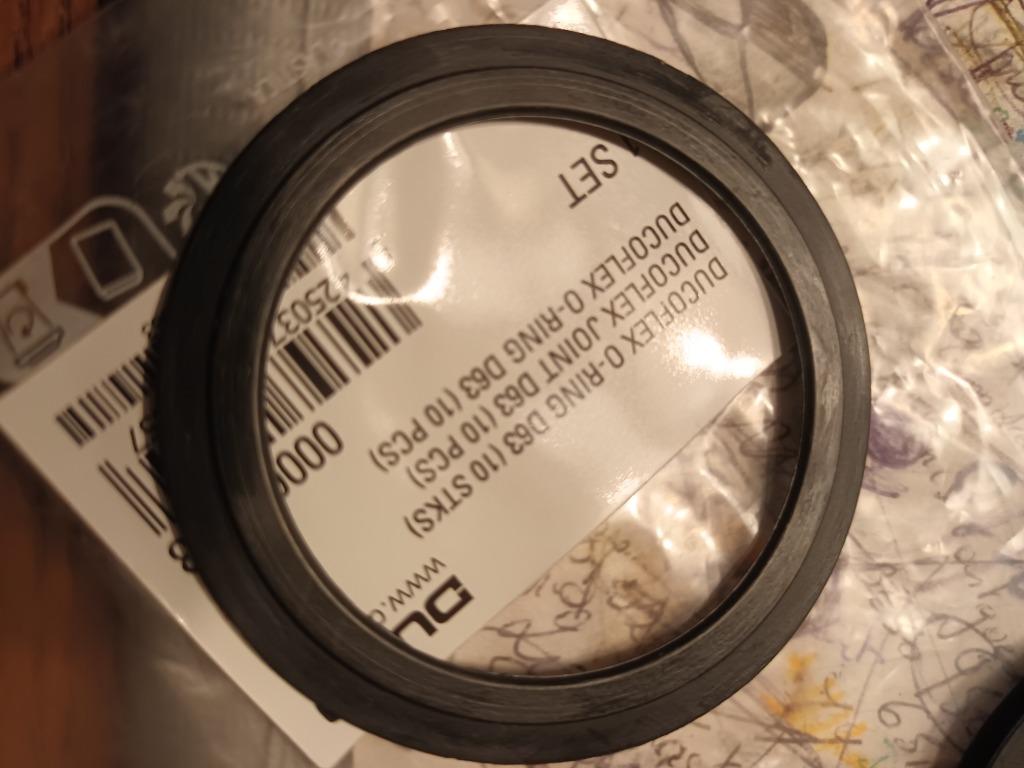 Ducoflex O-ring D63 ( 10 stuks ), Ophalen, Nieuw, Ventilator en Afzuiger
