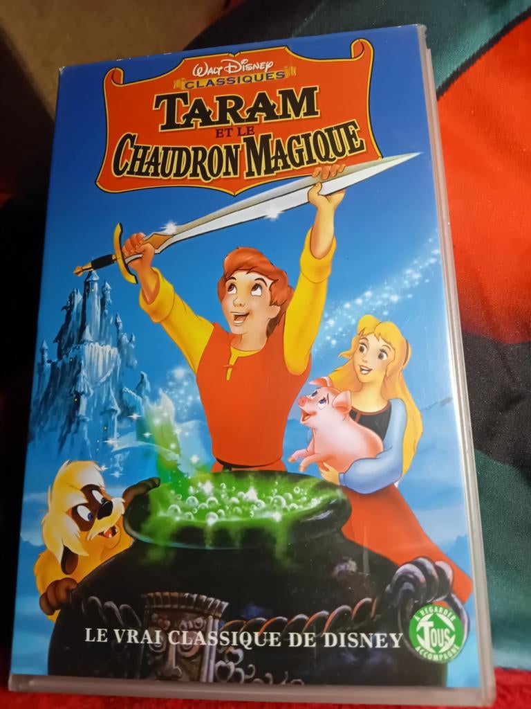 Cassette VHS Originale "Taran et le Chaudron Magique", Tous les âges, Enlèvement ou Envoi, Utilisé, Autres genres