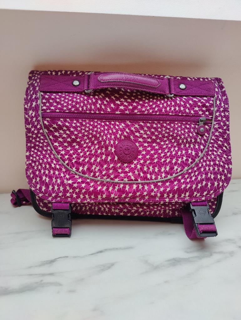 Boekentas Kipling, Handtassen en Accessoires, Tassen | Schooltassen, Ophalen, Gebruikt, Paars, Aktetas of Boekentas
