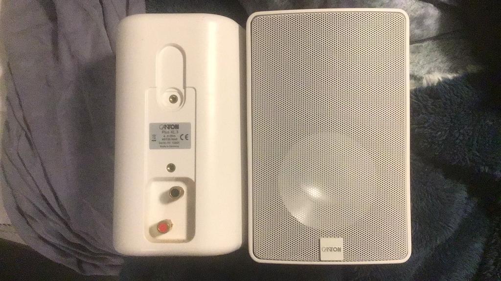 Prachtige boxen  canton 60/120 watt wit, Autres marques, 60 à 120 watts, Comme neuf, Enlèvement