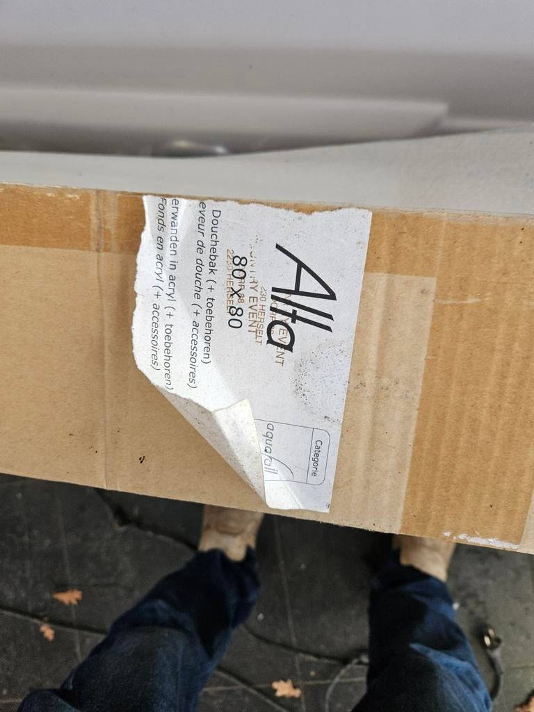 douchecabine 80 x 80, Enlèvement