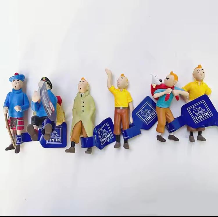 Tintin - 6 figurines différentes neuves avec étiquette, Collections, Enlèvement ou Envoi, Tintin, Comme neuf
