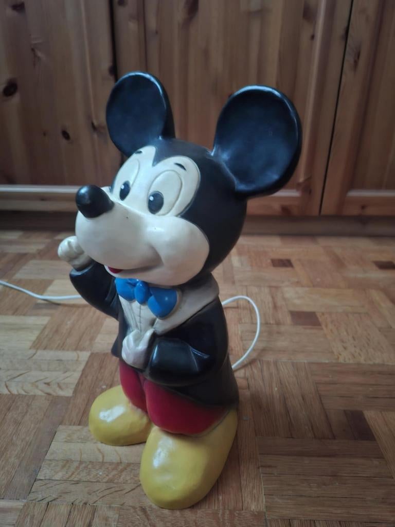 Belle lampe Disney vintage Mickey Mousse '80, Enlèvement ou Envoi, Mickey Mouse