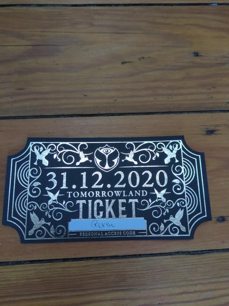 Billet exclusif pour Tomorrowland autour du monde 2020, Enlèvement ou Envoi