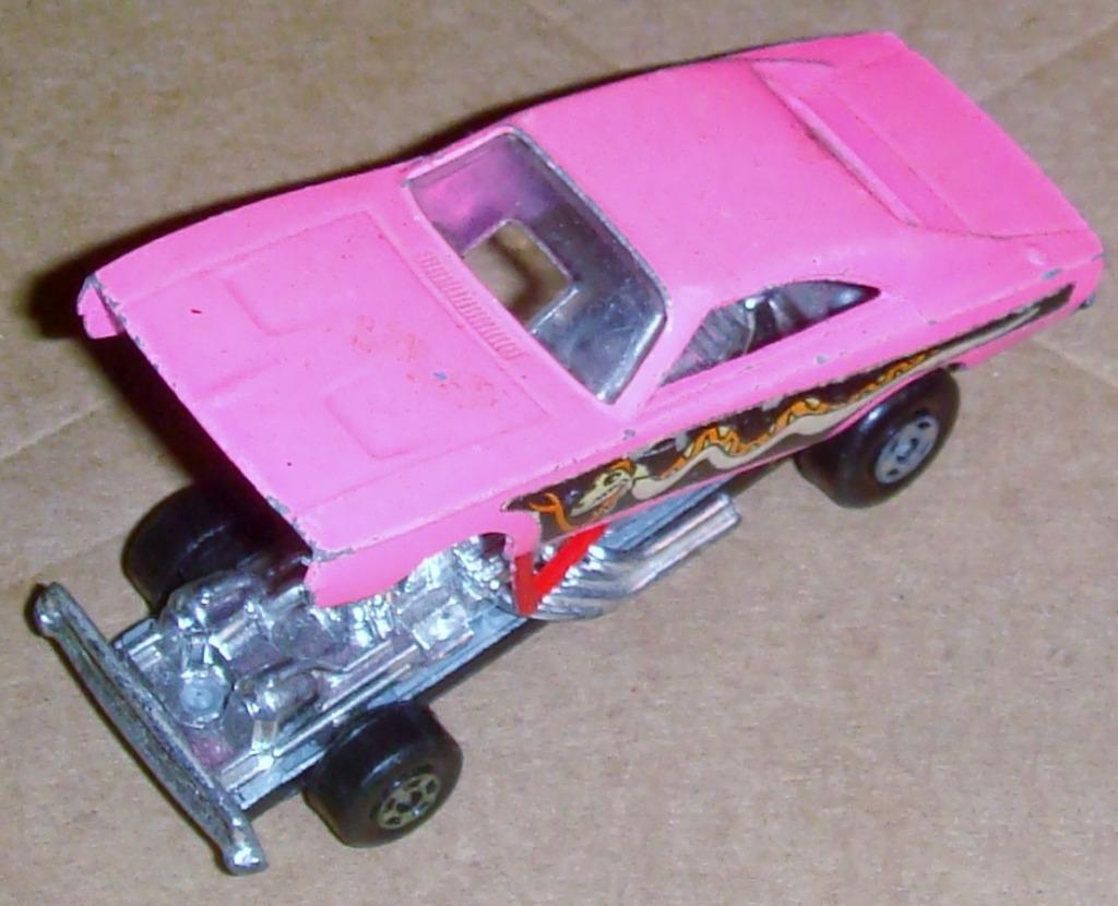 Matchbox Dodge Charger Dragster No. 70, 1972-76 dessous noir, Enlèvement ou Envoi, Utilisé, Voiture
