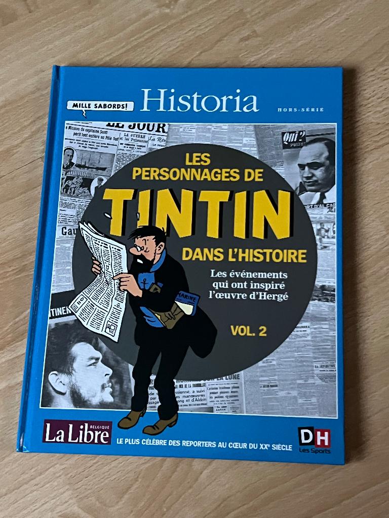 Les personnages de Tintin dans l’histoire, Enlèvement ou Envoi, Tintin, Comme neuf, Livre ou Jeu