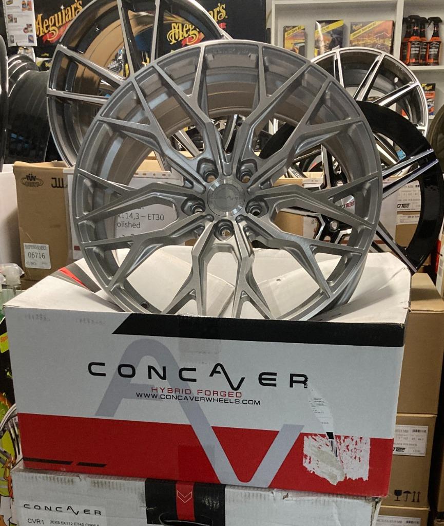 Velgenset Concaver CVR1 20" 5x112 Brushed Titanium NIEUW, Ophalen of Verzenden, Nieuw, 19 inch, Velg(en)