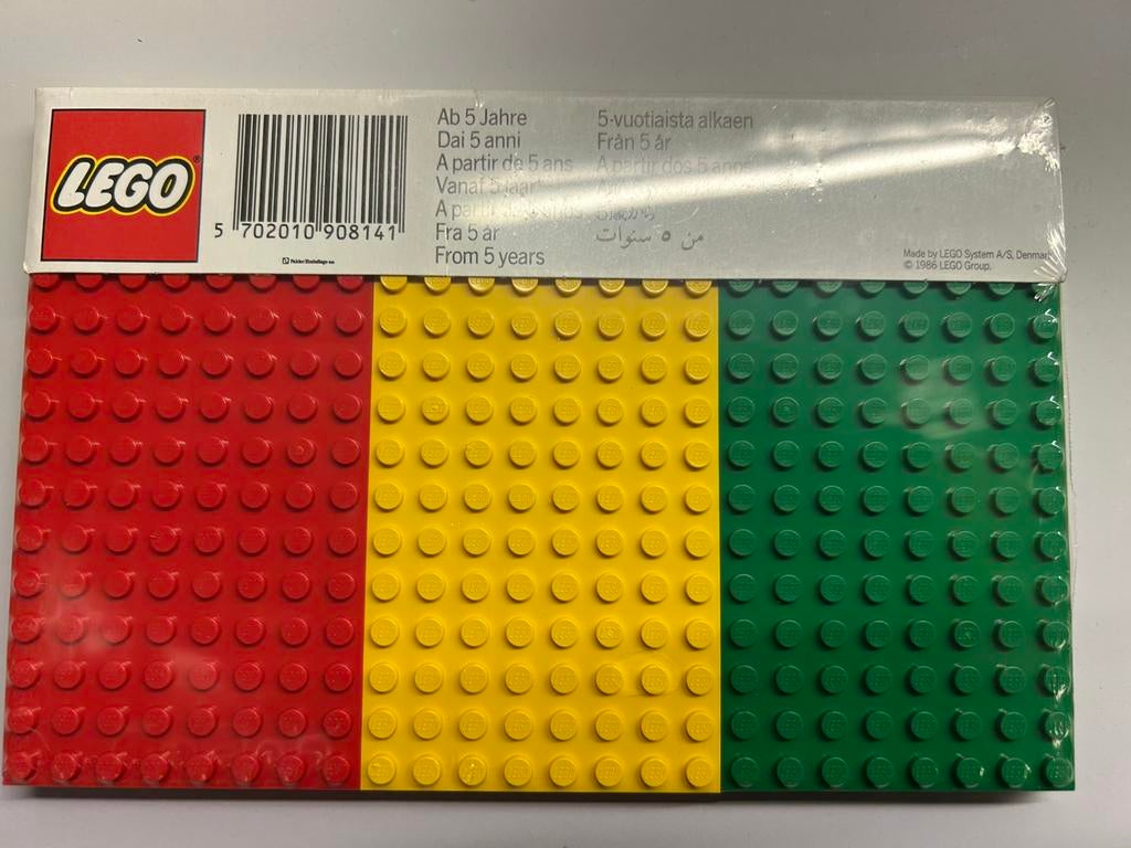 Lego plaat in originele verpakking vintage 1986 ref 814, Ophalen of Verzenden, Nieuw, Complete set, Lego