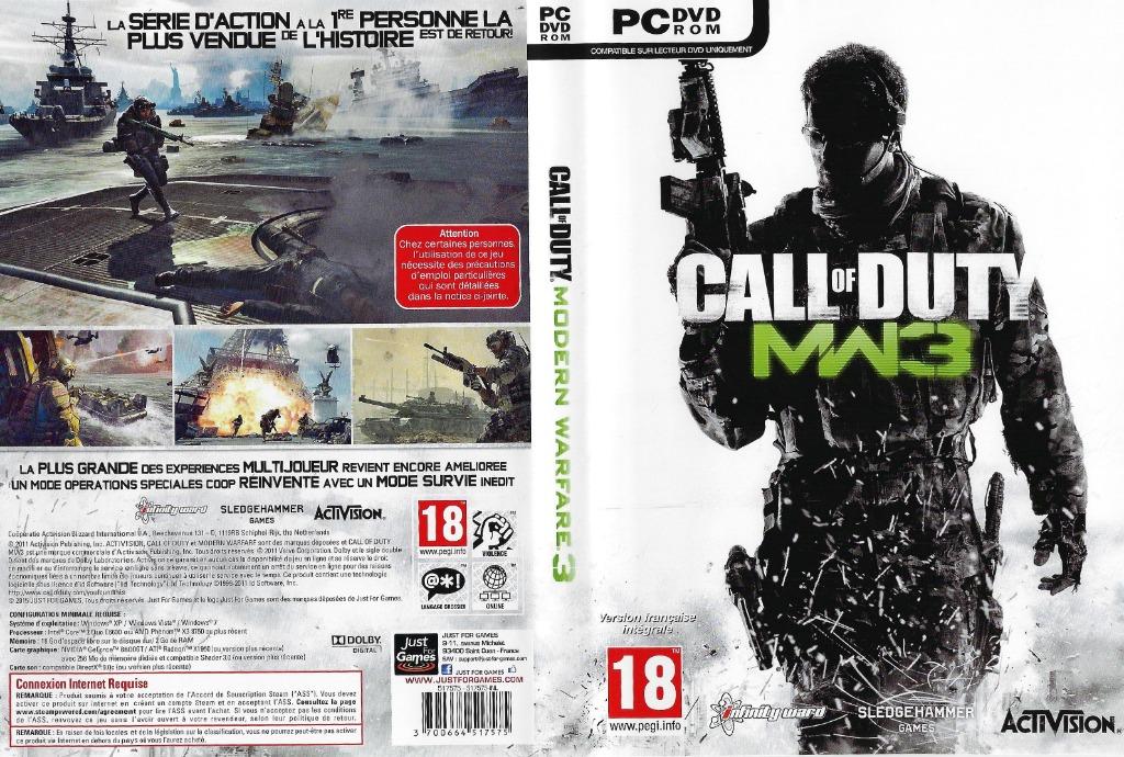 Le jeu Call of Duty : Modern Warfare 3 sur PC, Games en Spelcomputers, Games | Pc, Online, Vanaf 18 jaar, Vechten, Nieuw