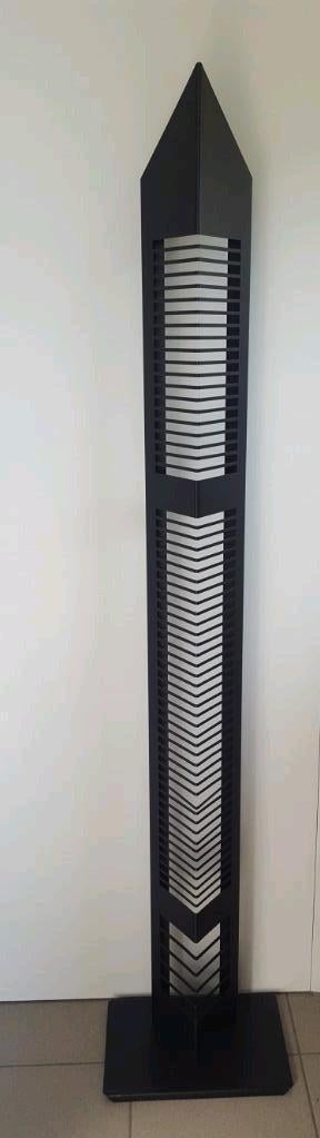 Zwart metalen CD rek met 65 vakken, 25 à 75 disques, Comme neuf, Enlèvement, Métal