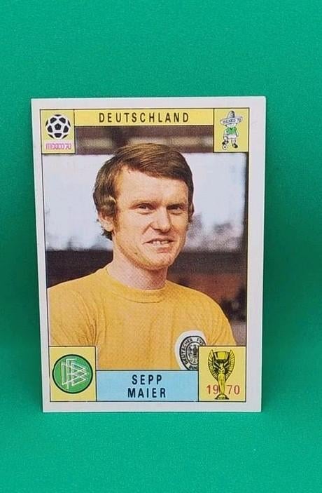 Panini Mexico '70 Sepp Maier, Collections, Articles de Sport & Football, Enlèvement ou Envoi, Comme neuf