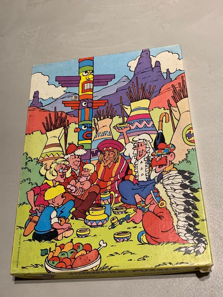 Vintage Jommeke Puzzel 63 st, Ophalen of Verzenden, Zo goed als nieuw