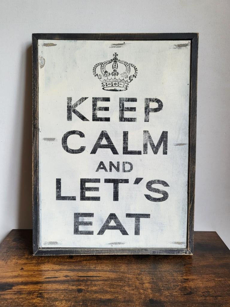 Keep Calm and let's eat kader, Enlèvement ou Envoi, Comme neuf