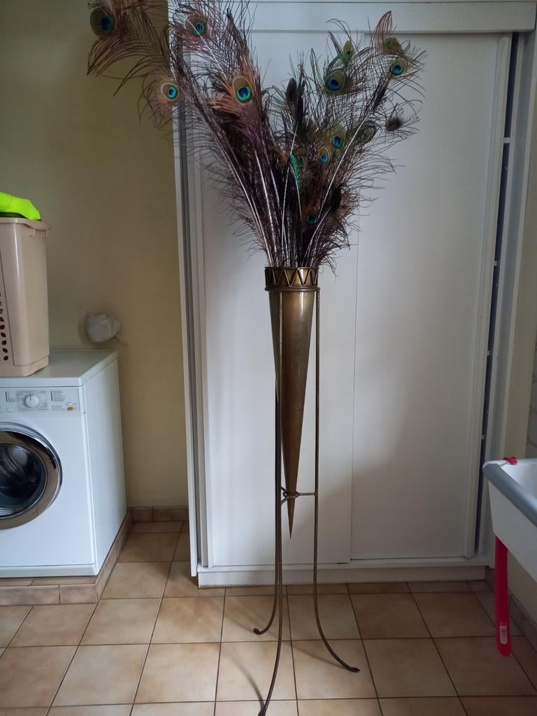 Stijlvolle metalen plantenstaander, Ophalen, Zo goed als nieuw