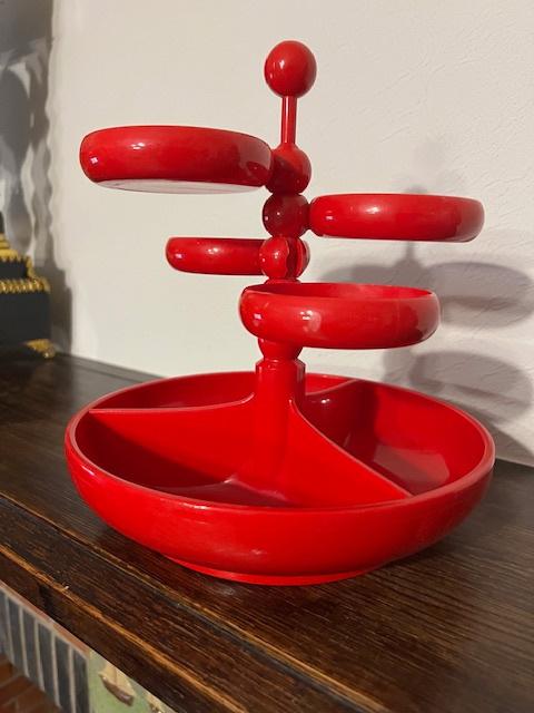 vintage 1970's Emsa Snacktoren, Duitsland rood, Verzamelen, Retro, Ophalen