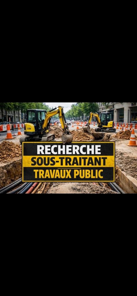 Recherche Sous-traitant travaux publics, Offres d'emploi, Emplois | Bâtiment