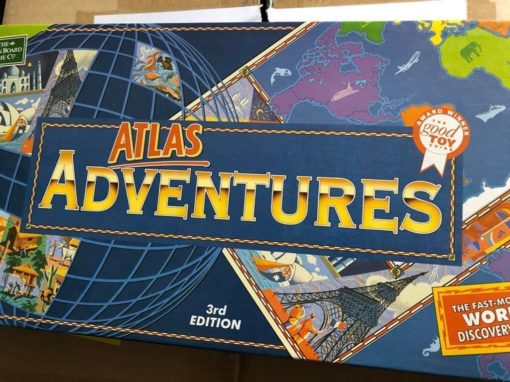 Bordspel atlas adventure educatief open nooit gespeeld, Ophalen, Zo goed als nieuw
