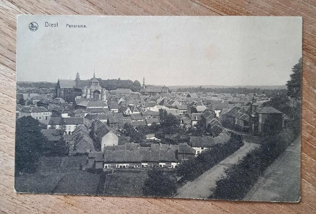 postkaart Diest - Panorama, Ophalen of Verzenden, Voor 1920, Vlaams-Brabant