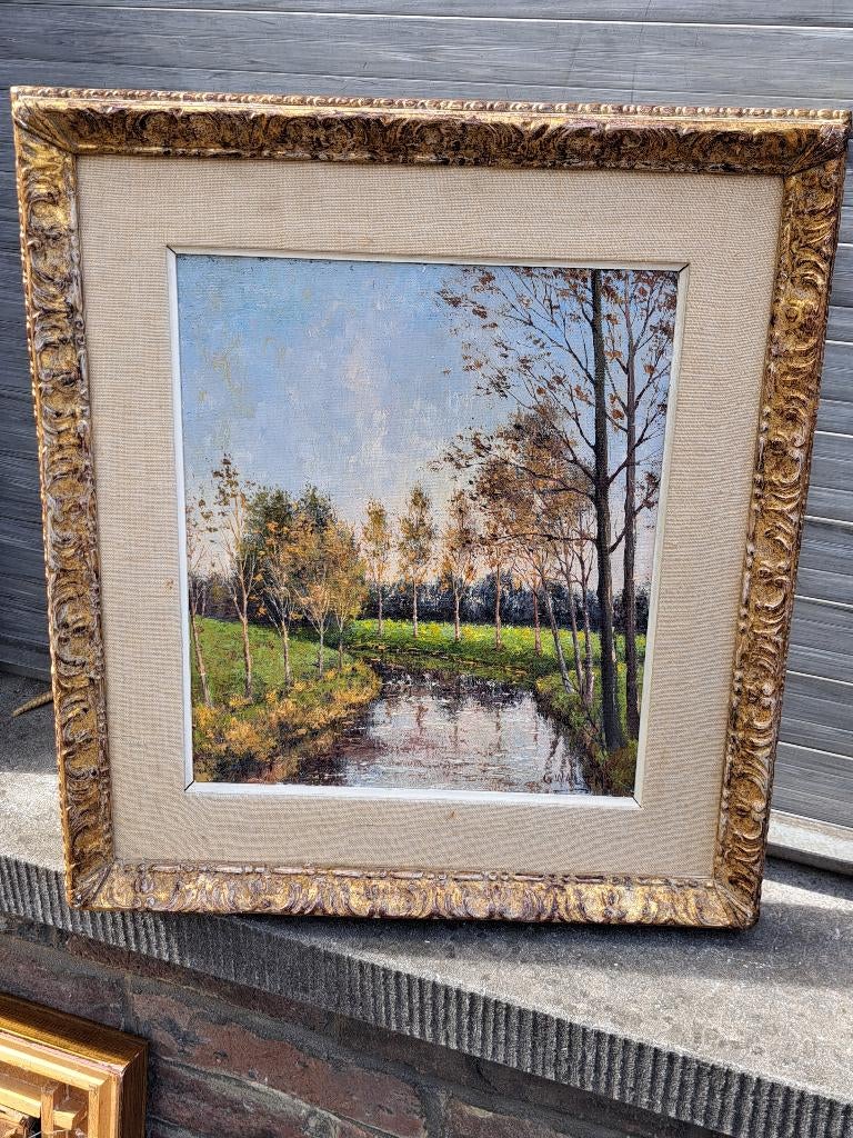 huile sur toile signe gaby walsh ( mia van genesen), Antiquités & Art, Art | Peinture | Classique, Enlèvement ou Envoi