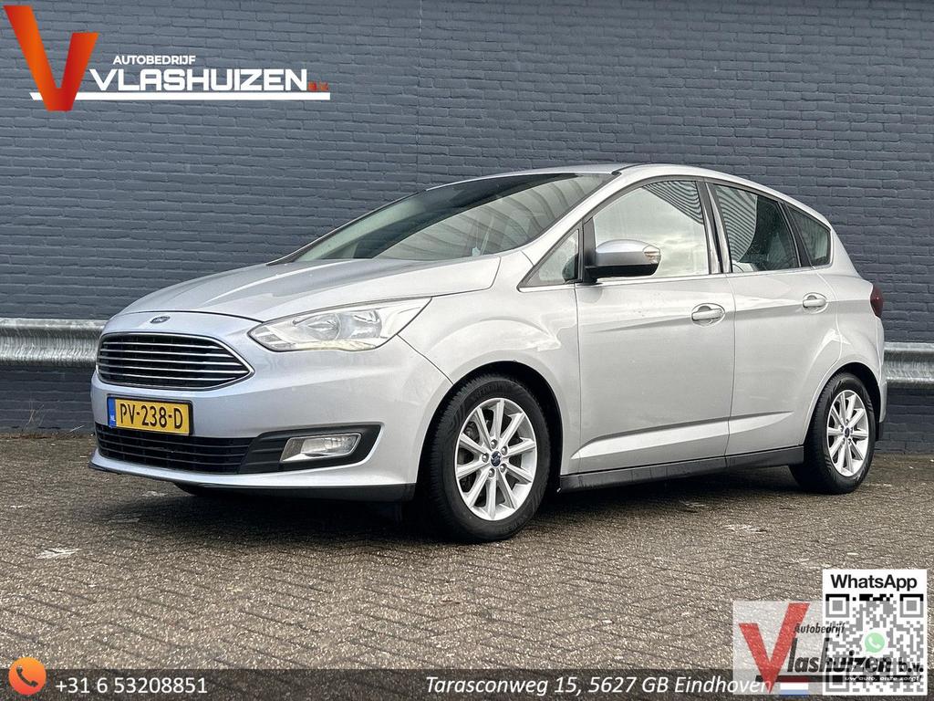 Ford C-Max 1.0 Titanium | Climate | Cruise | Navi | PDC |, Auto's, Ford, Monovolume, Zwart, Start-stop-systeem, Bedrijf