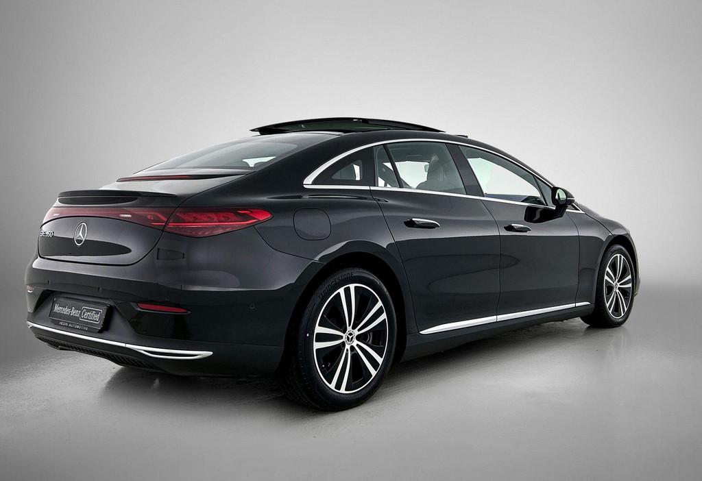 Mercedes-Benz EQE-Klasse 350 Berline Luxury Line Panoramisch, Auto's, Automaat, Zwart, EQE, 750 kg