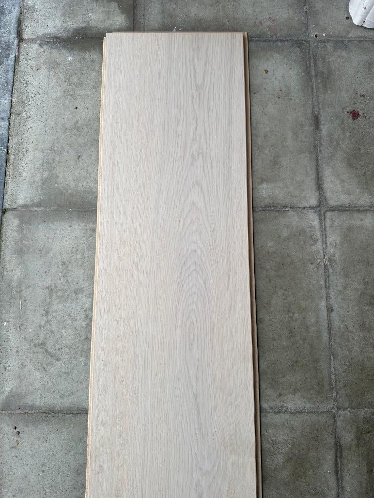 Lot 126m2 parquet chêne blanchi semi massif, Enlèvement, Neuf, Chêne