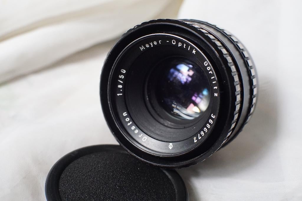 Meyer Optik Oreston 50 mm 1.8 ZEBRA M42, Enlèvement ou Envoi, Utilisé, Reflex miroir, Autres Marques