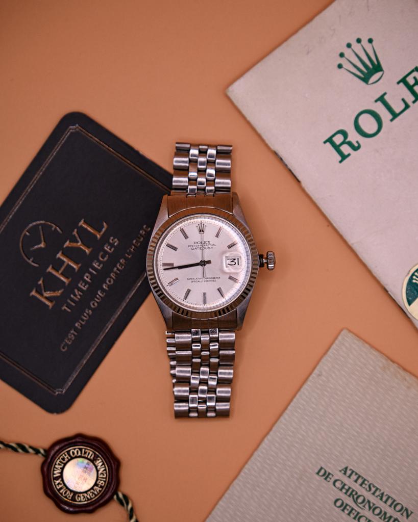 Rolex Datejust 36 réf. 1601 , Full Set + Tag, Montre-bracelet, Rolex, Enlèvement, Acier