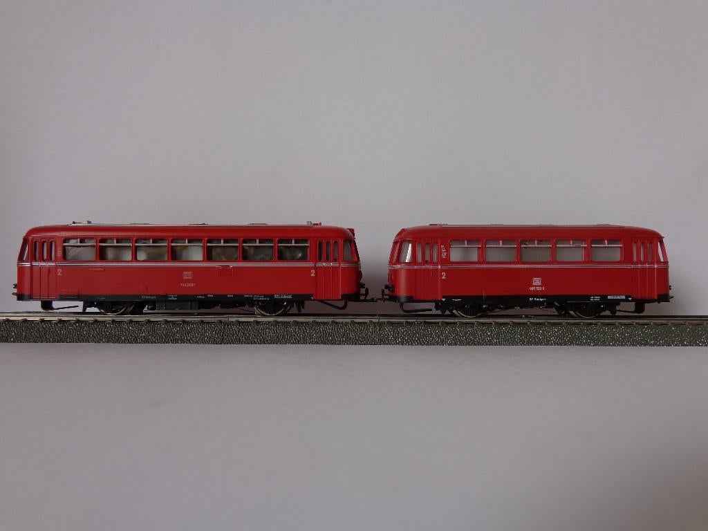 Marklin ho DB 3016 Autorail Type 795 + Remorque., Hobby & Loisirs créatifs, Trains miniatures | HO, Enlèvement ou Envoi, Utilisé