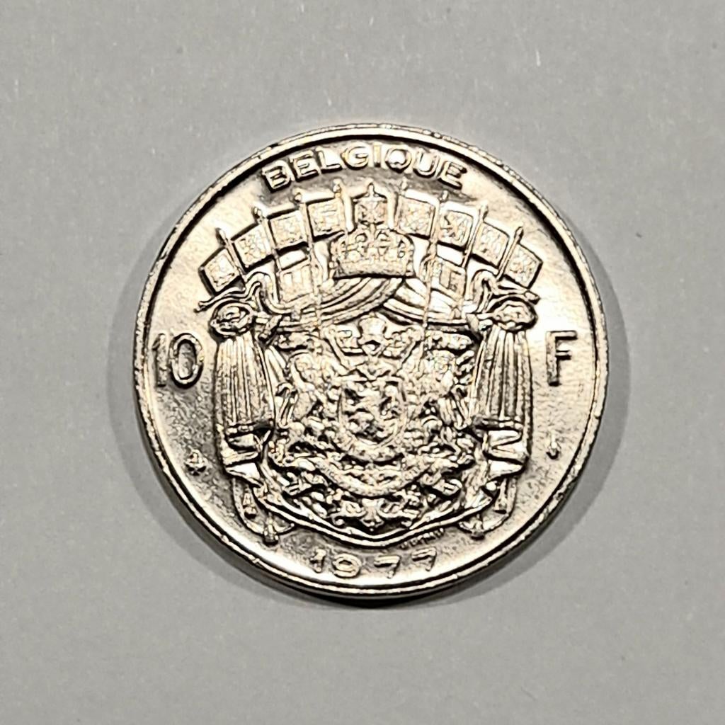 Belgique 10 francs 1977    (932), Ophalen of Verzenden, Metaal, Losse munt