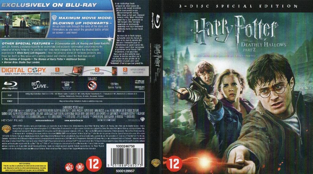 harry potter 8 (blu-ray + blu-ray bonus) nieuw, Cd's en Dvd's, Ophalen of Verzenden, Gebruikt, Science Fiction en Fantasy