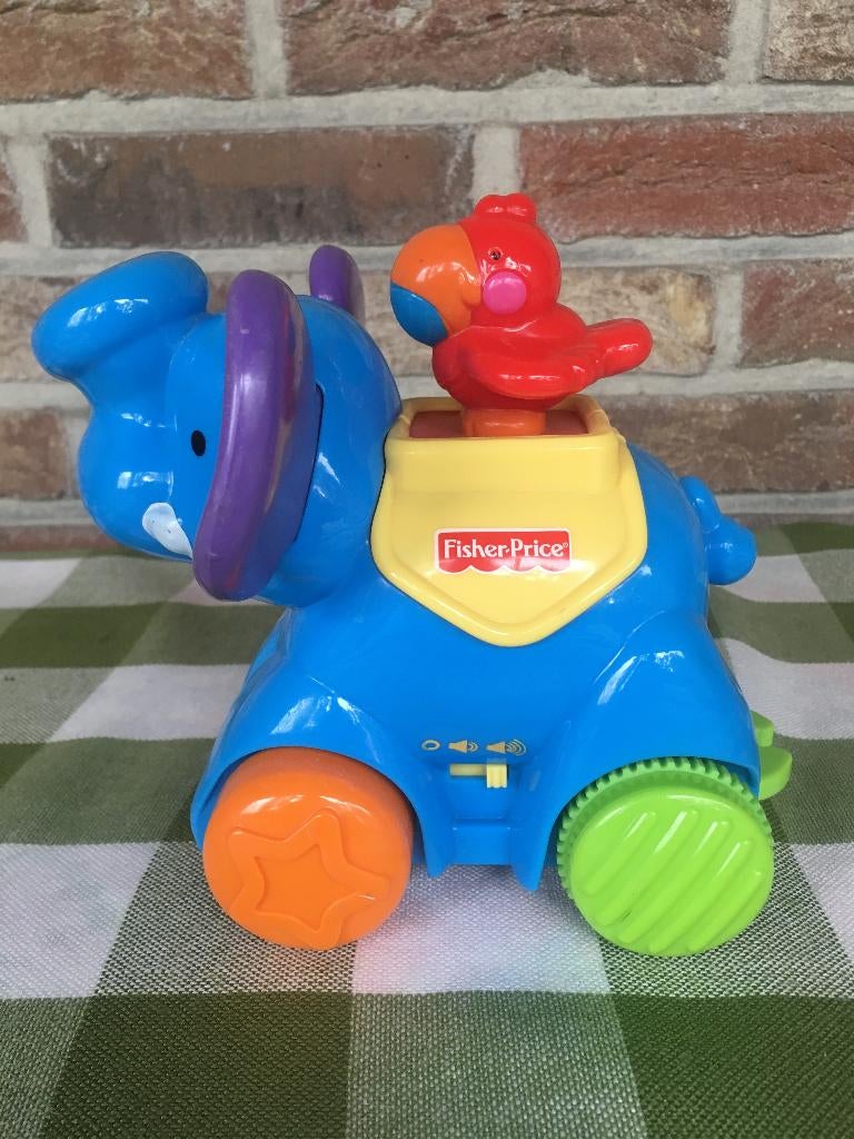 FISHER PRICE RIJDENDE OLIFANT MET GELUID, Ophalen of Verzenden, Zo goed als nieuw, Duw- of Trekspeelgoed, Met geluid